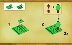 LEGO 3858 instructions page 3 – build guide