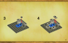 LEGO 3858 instructions page 9 – build guide