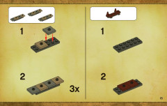 LEGO 3859 instructions page 15 – build guide