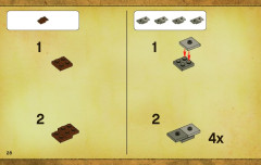 LEGO 3860 instructions page 28 – build guide
