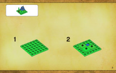 LEGO 3860 instructions page 3 – build guide