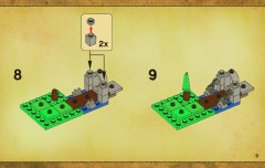 LEGO 3860 instructions page 9 – build guide