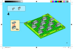 LEGO 3864 instructions page 9 – build guide