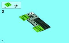 LEGO 3865 instructions page 12 – build guide
