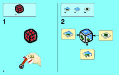 LEGO 3865 instructions page 2 – build guide