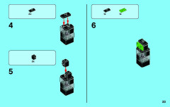 LEGO 3865 instructions page 23 – build guide