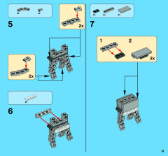 LEGO 3866 instructions page 19 – build guide