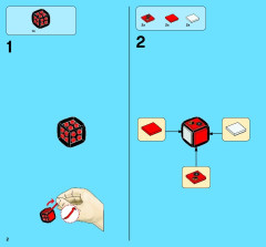 LEGO 3866 instructions page 2 – build guide