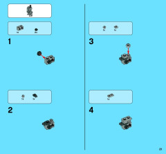 LEGO 3866 instructions page 21 – build guide