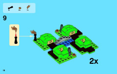 LEGO 3920 instructions page 18 – build guide