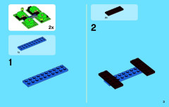 LEGO 3920 instructions page 3 – build guide