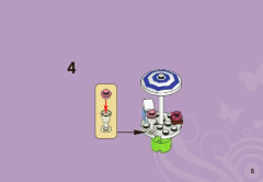 LEGO 3930 instructions page 5 – build guide