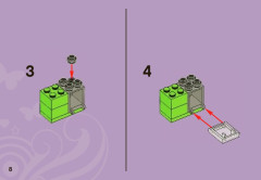 LEGO 3930 instructions page 8 – build guide