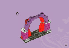 LEGO 3932 instructions page 15 – build guide
