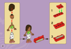 LEGO 3932 instructions page 2 – build guide