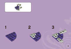 LEGO 3932 instructions page 3 – build guide