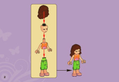 LEGO 3933 instructions page 2 – build guide