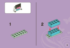 LEGO 3933 instructions page 3 – build guide