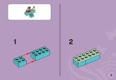LEGO 3933 instructions page 9 – build guide