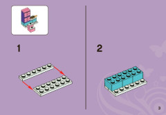 LEGO 3936 instructions page 3 – build guide