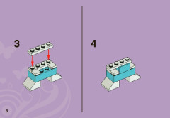 LEGO 3936 instructions page 8 – build guide