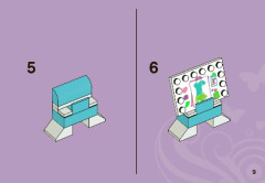 LEGO 3936 instructions page 9 – build guide