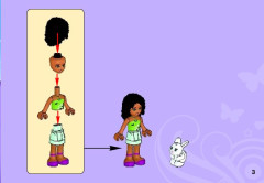 LEGO 3938 instructions page 3 – build guide