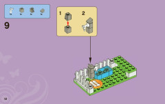 LEGO 3942 instructions page 12 – build guide