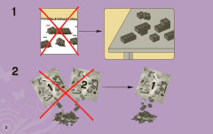 LEGO 3942 instructions page 2 – build guide