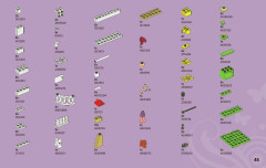 LEGO 3942 instructions page 45 – build guide