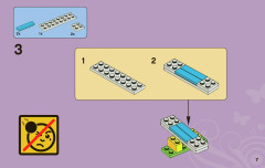 LEGO 3942 instructions page 7 – build guide