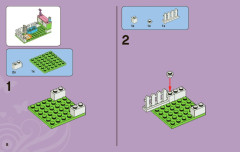 LEGO 3942 instructions page 8 – build guide