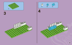 LEGO 3942 instructions page 9 – build guide