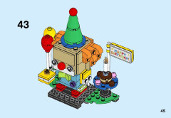 LEGO 40348 instructions page 45 – build guide