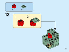 LEGO 40367 instructions page 9 – build guide