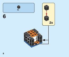 LEGO 40378 instructions page 8 – build guide