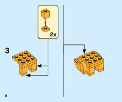 LEGO 40378 instructions page 8 – build guide