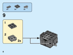 LEGO 40422 instructions page 8 – build guide
