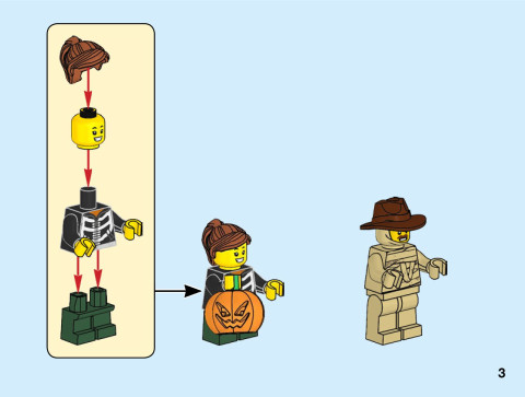 LEGO 40423 instructions page 3 – build guide