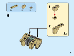 LEGO 40440 instructions page 9 – build guide
