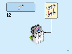 LEGO 40443 instructions page 43 – build guide