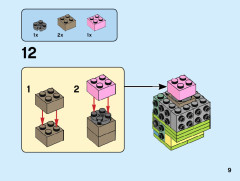 LEGO 40443 instructions page 9 – build guide