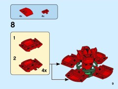 LEGO 40460 instructions page 9 – build guide