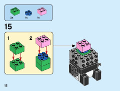 LEGO 40466 instructions page 12 – build guide