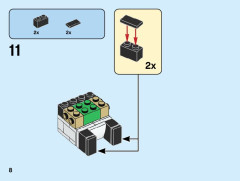 LEGO 40466 instructions page 8 – build guide