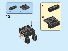 LEGO 40466 instructions page 9 – build guide