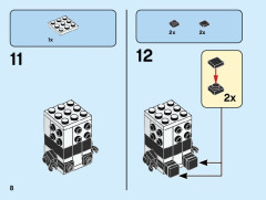 LEGO 40466 instructions page 8 – build guide
