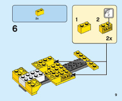 LEGO 40468 instructions page 9 – build guide