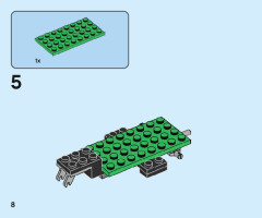 LEGO 40469 instructions page 8 – build guide