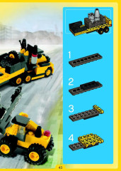 LEGO 4047 instructions page 43 – build guide